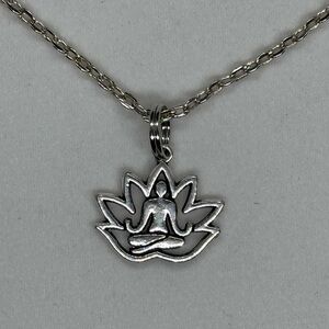 Lotus Meditating Pendant Necklace - Yogi Collection